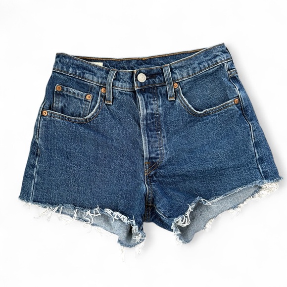 Levi’s Original High Waist Shorts Size 25 - Picture 1 of 7